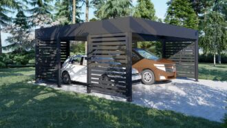 Dobbelt Carport  Belsay, 34 m²