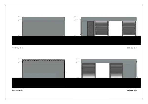 Dobbelt Carport Elsdon, 44 m²