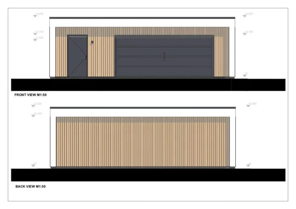 Isoleret Dobbelt Garage Carnforth, 50 m²