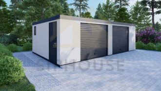 Isoleret Dobbelt Garage Helstonas, 38 m²