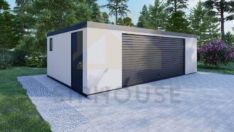 Isoleret Dobbelt Garage Tregarne, 38 m²