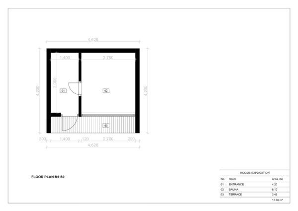 Isoleret Sauna Anneks Med Lounge Praha, 15 m²