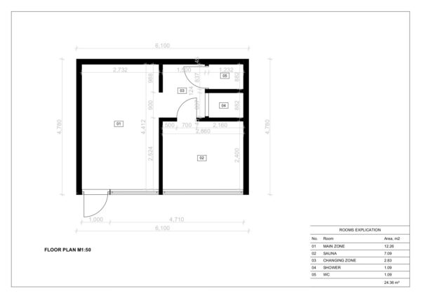 Isoleret Sauna Anneks Med LoungeRiga, 24 m²