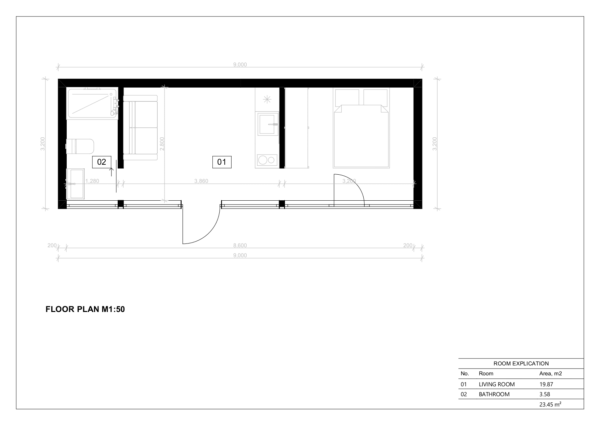 Luksus Anneks Las Palmas, 23 m²