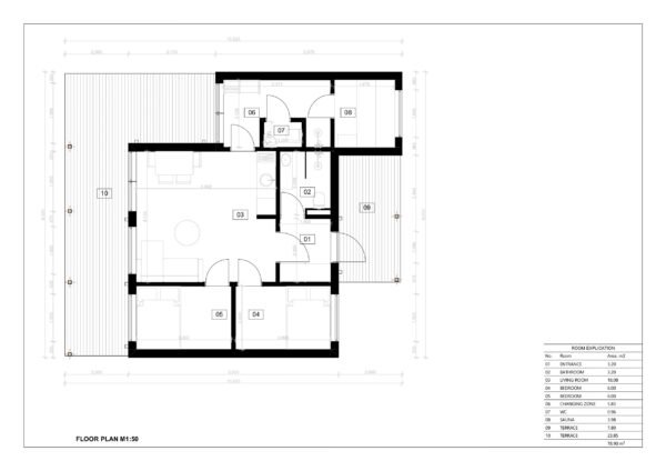 Præfabrikeret Sommerhus Copenhagen, 79 m²