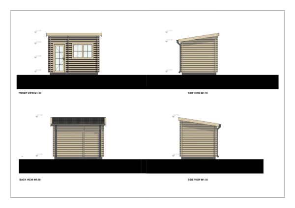 Udendørs Sauna Derby, 7 m²