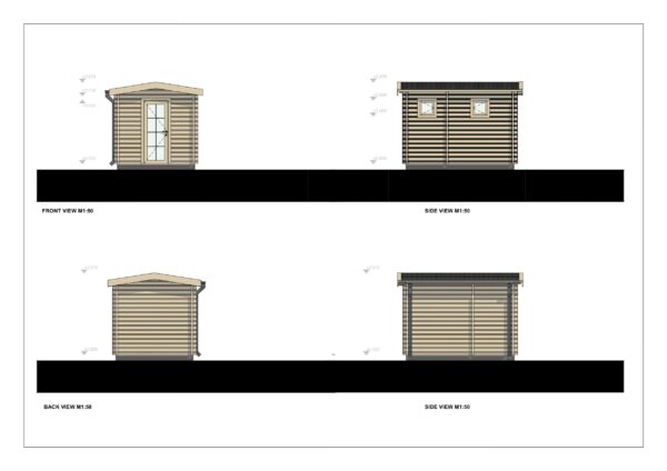 Udendørs Sauna Stoke-on-Trent, 7 m²