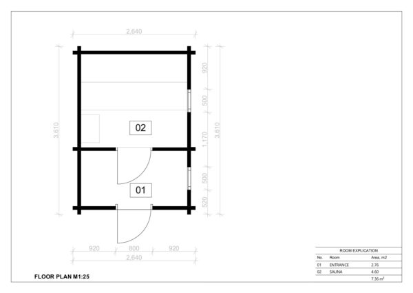 Udendørs Sauna Stoke-on-Trent, 7 m²