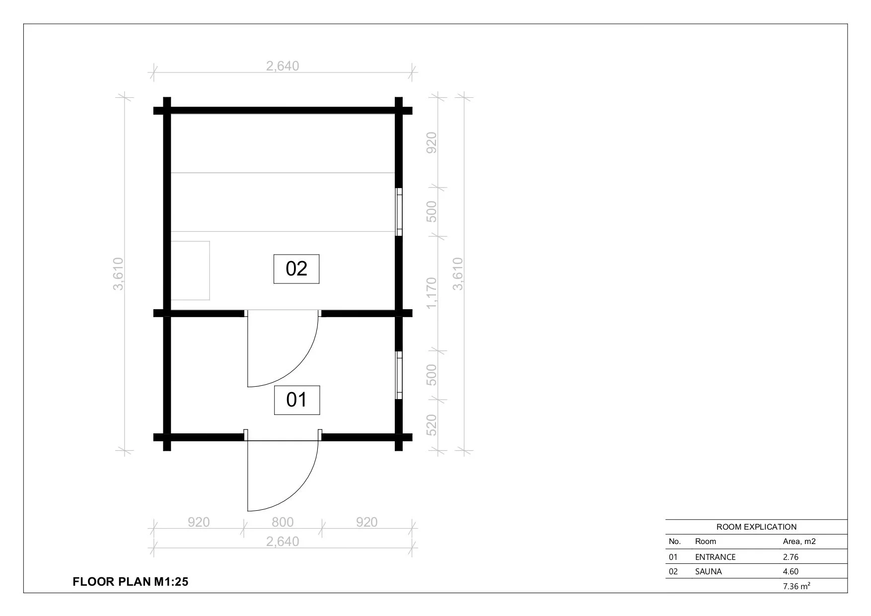 Udendørs Sauna Stoke-on-Trent, 7 m²