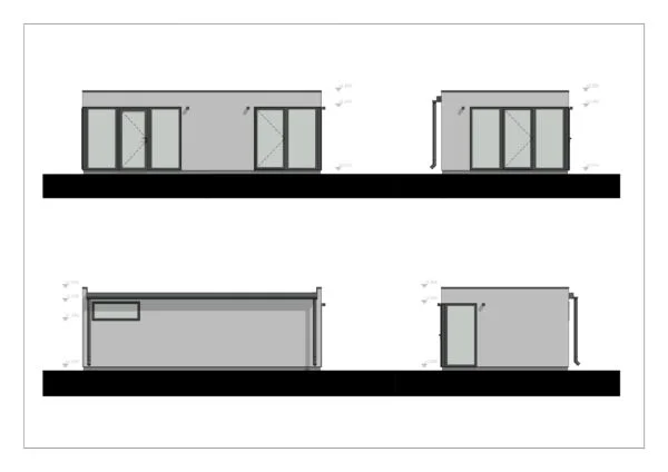Moderne Kolonihavehus Belize, 30 m²