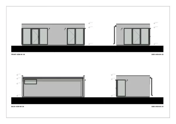 Moderne Kolonihavehus Belize, 30 m²
