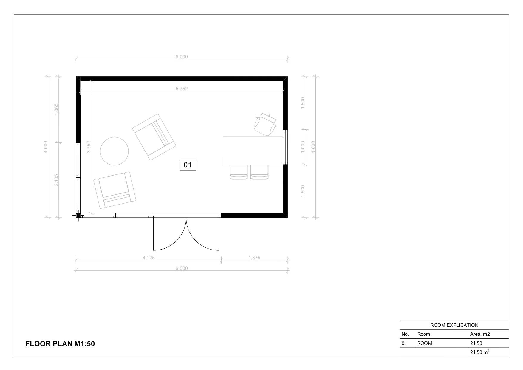 Isoleret Havehus Marseille, 24 m²