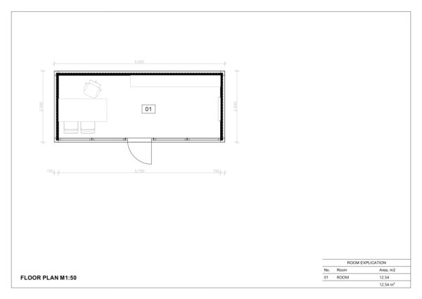 Isoleret Modulhus Breda, 16,5 m²