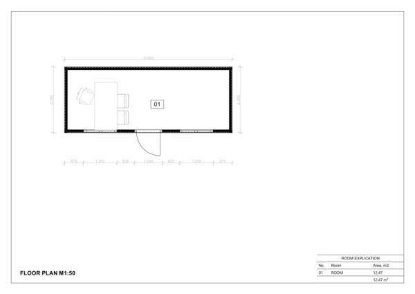 Isoleret Modulhus Eindhoven, 14 m²