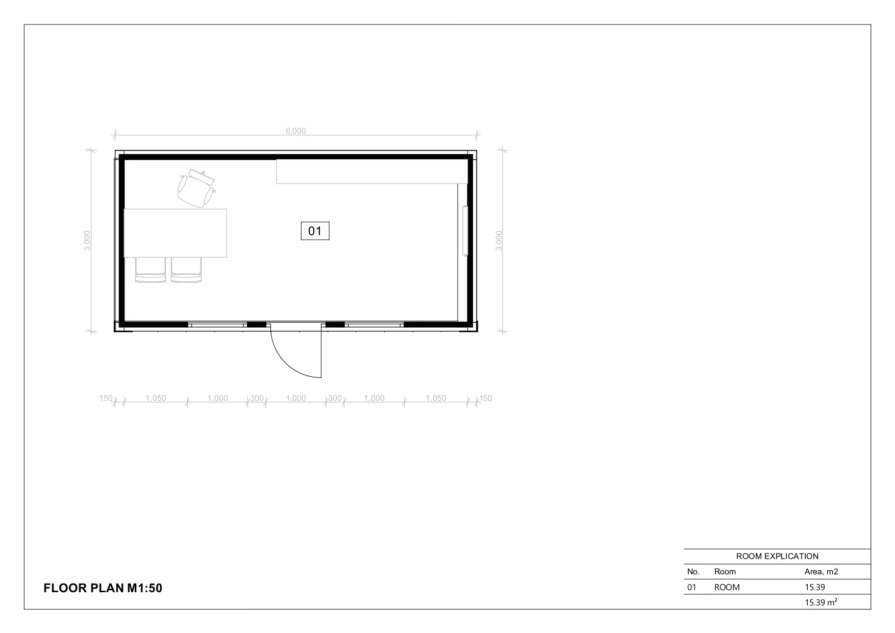 Isoleret Modulhus Rotterdam, 18 m²