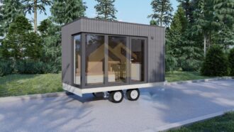 Isoleret Tiny House På Hjul Ortona, 7 m²