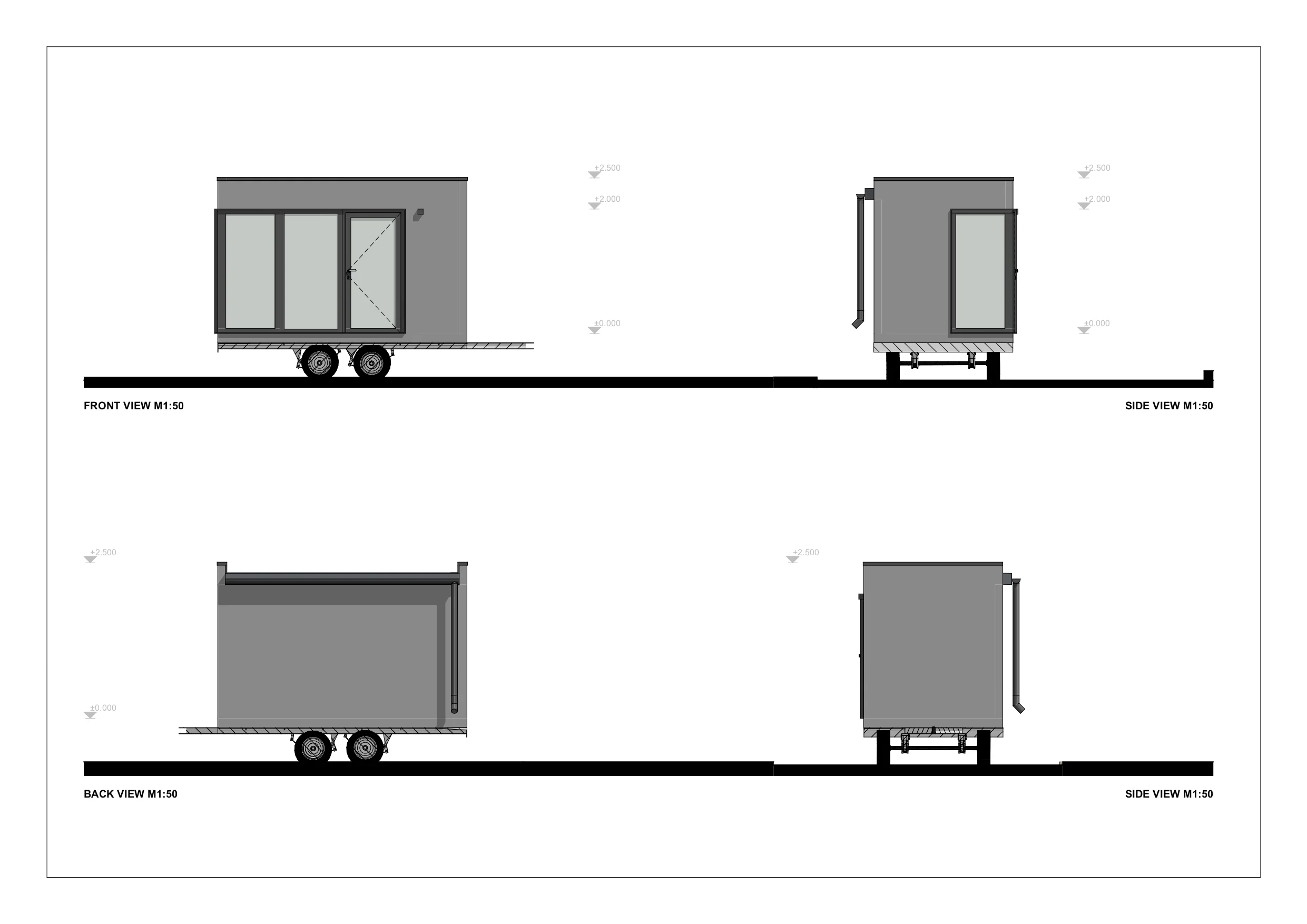 Isoleret Tiny House På Hjul Termoli, 7 m²