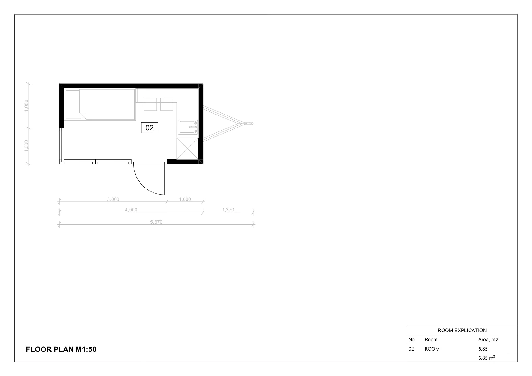 Isoleret Tiny House På Hjul Termoli, 7 m²