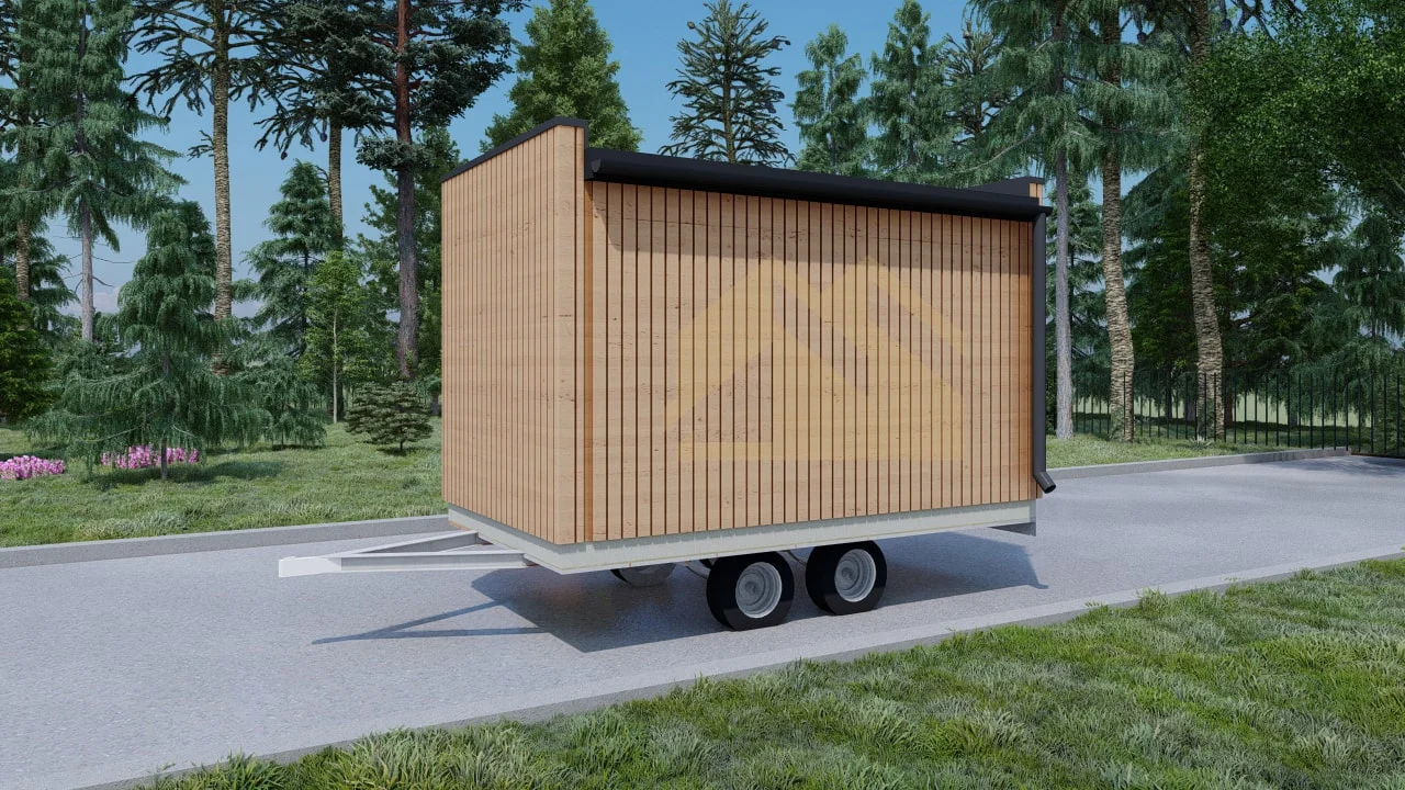 Isoleret Tiny House På Hjul Vasto, 7 m²