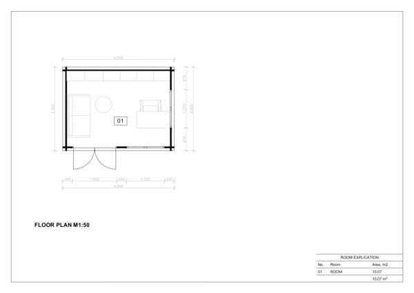 Træhytte Stavanger, 12 m²