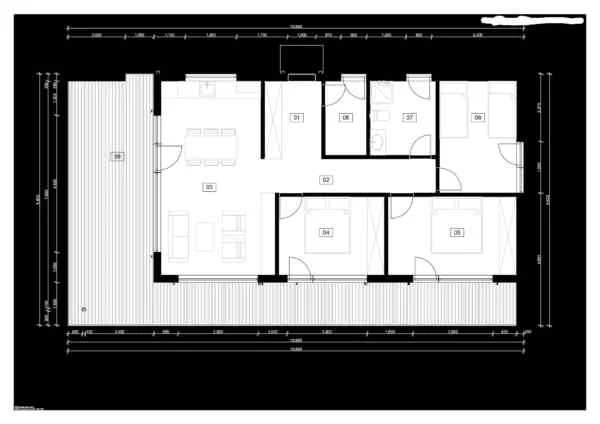 Præfabrikeret Sommerhus Claudius, 80 m²