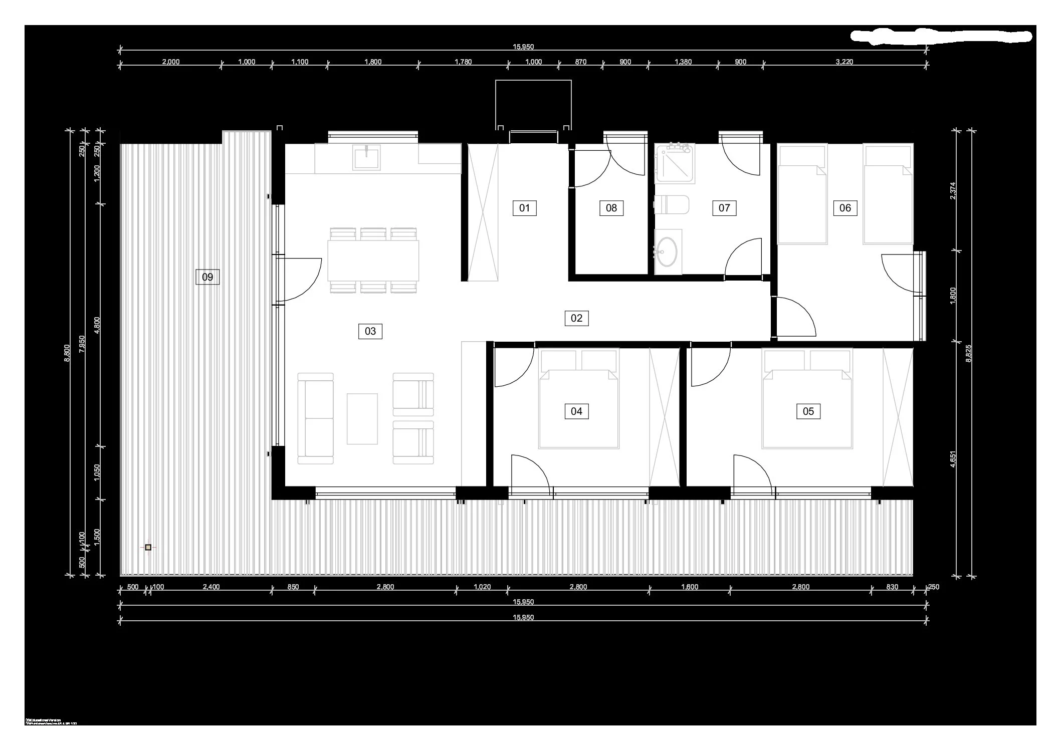 Præfabrikeret Sommerhus Claudius, 80 m²