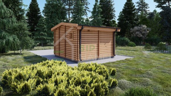 Medinė Pirtis Beržas 44mm, 16 m²
