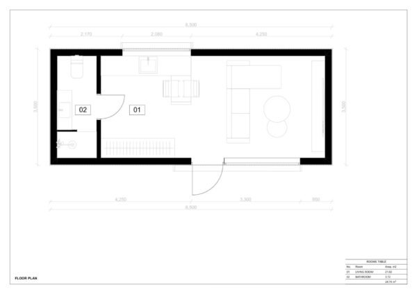 Modern Tuinhuis Diodotos (SIP Geïsoleerd) 25m²