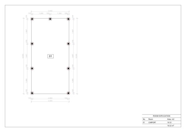 Moderne Aluminium Carport Felton, 16 M²