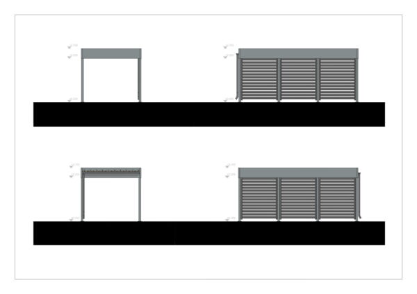 Moderne Aluminium Carport Oxnam, 16 M²