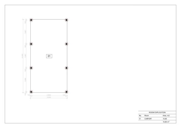 Moderne Aluminium Carport Oxnam, 16 M²