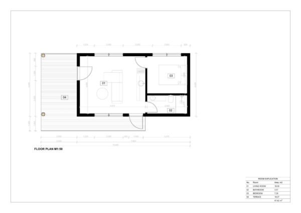 Tuinhuis Met Overkapping Cornelia, 29 m² +Terras (SIP Geïsoleerd) 18 m²
