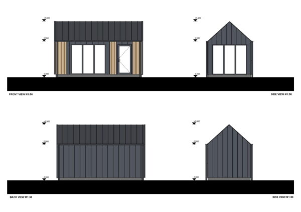 Containerwoning Bianca (Geïnstalleerd) 18m²