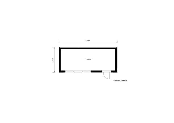 Containerwoning Floris (Geïnstalleerd) 21m²