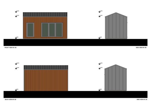 Containerwoning Gijs (Geïnstalleerd) 18m²