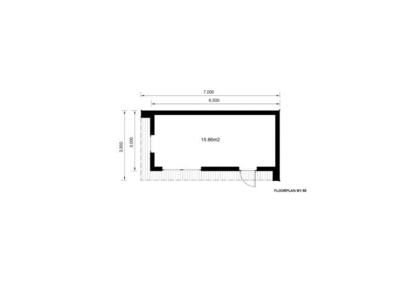 Containerwoning Michiel (Geïnstalleerd) 24.5m²