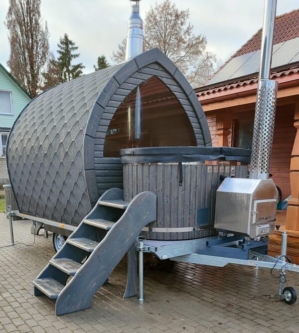 HOTTUB + SAUNA TRAILER 4M