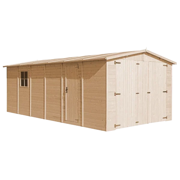 Garage i træ SH503- 591 x 303 cm – 18 m2