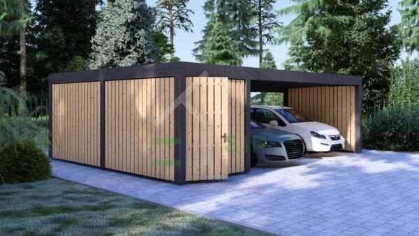 Houten Garage Bram 7.6x5.6 m