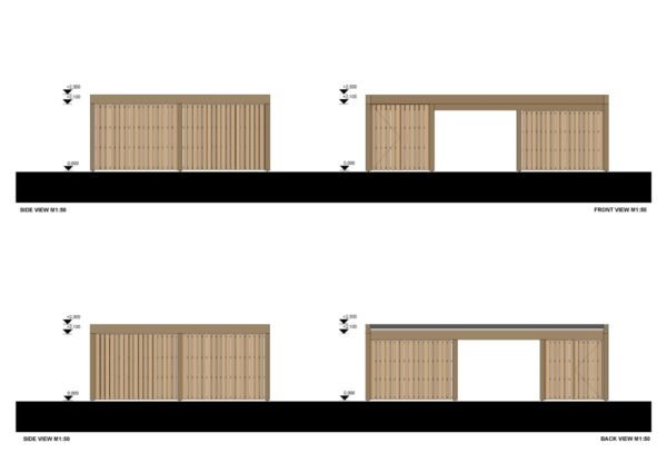 Houten Garage Bram 7.6x5.6 m