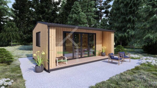 Houten Huis Julia (Geïsoleerd, 34 mm + gevelbekleding), 20m²