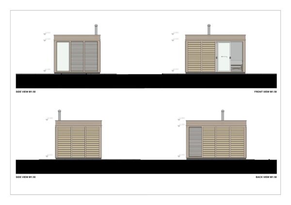 Houten Sauna William, 12 M²