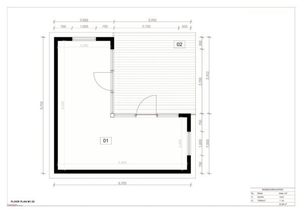 Klein Tuinhuis Merel (SIP Geïsoleerd) 19 m²