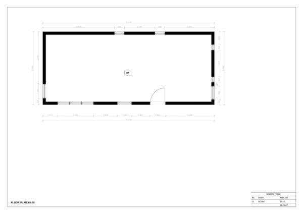 Luxe Prefab Tuinhuis Severus (SIP Geïsoleerd) 53 m²