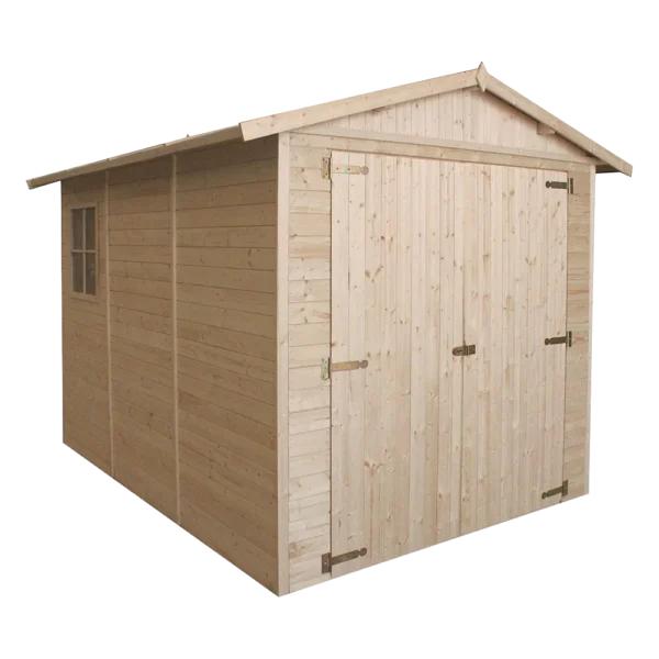 Garage i træ SH501 - 297 x 205 cm – 6 m2