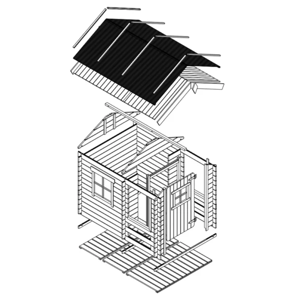 Legehus SH608– 130 x 164 cm - Image 2