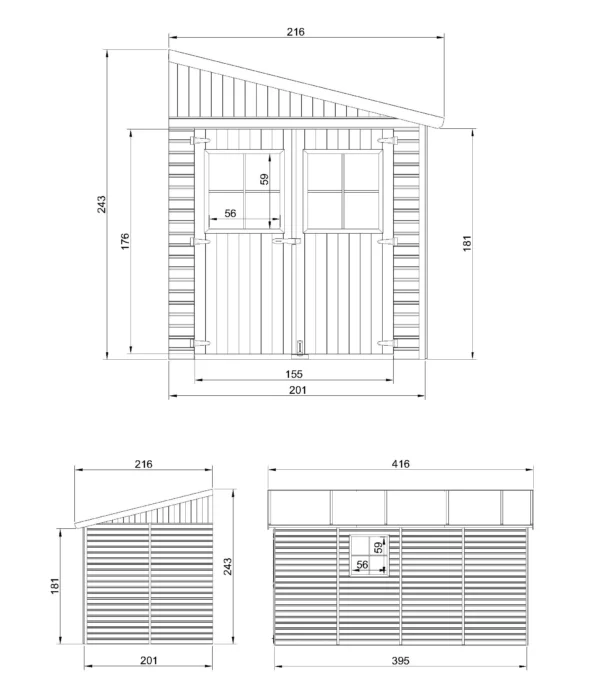 Haveskur SH547 - 201 x 395 cm – 8 m2 - Image 5