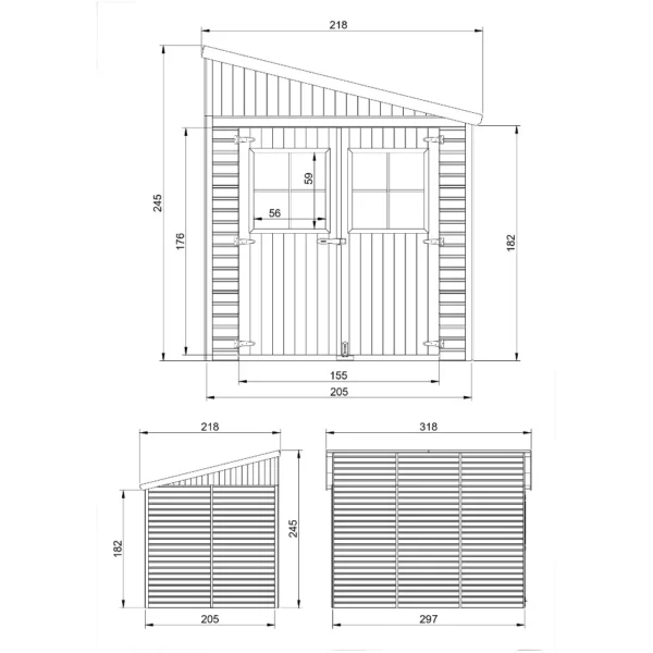 Haveskur SH552 – 205 x 297 cm – 6 m2 - Image 5