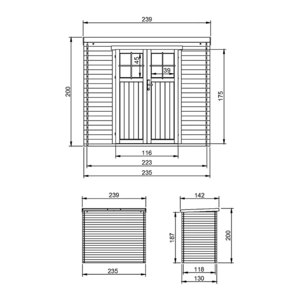 Haveskur SH523 - 235 x 130 cm – 3 m2 - Image 4