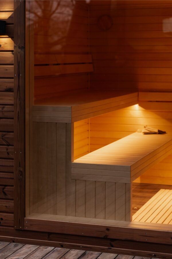 Isoleret Udendørs Sauna, 2.45M x 3.4M, Freja